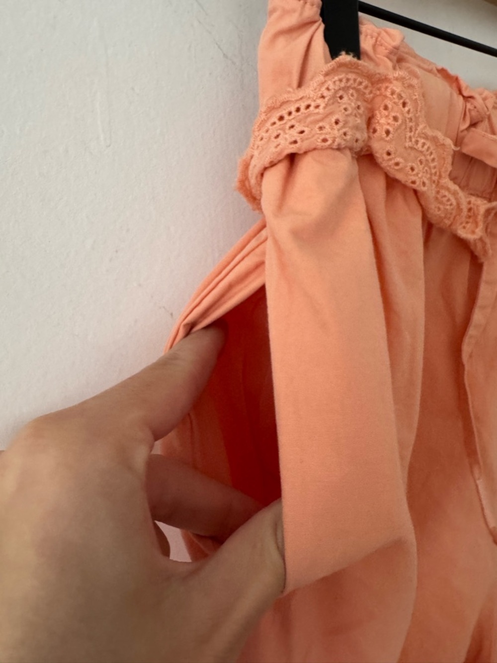 Free People Beach Life Peach Cotton Harem Pants and Swing Tank Set XS - Picture 9 of 11